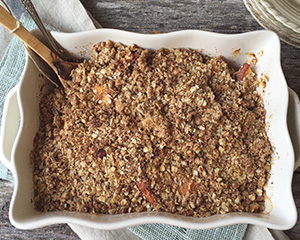 Apple Peach Crumble