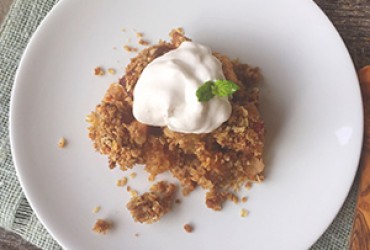 Apple Peach Crumble