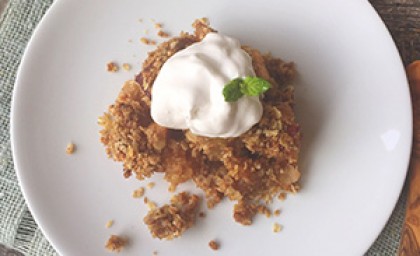 Apple Peach Crumble