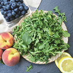 Georgia Peach and Arugula Salad