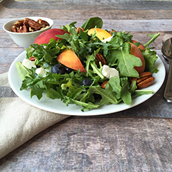 Georgia Peach and Arugula Salad