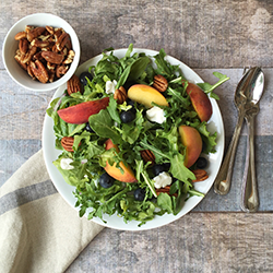 Georgia Peach and Arugula Salad