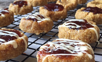 Raw Raspberry Orange Thumbprints