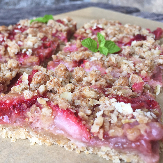 Strawberry Rhubarb Bars