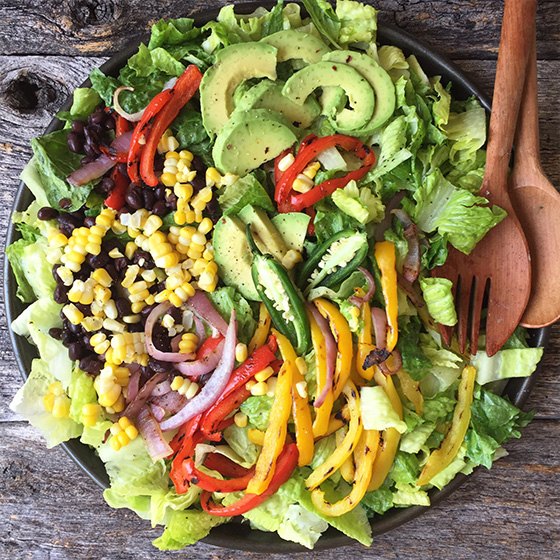 Veggie Fajita Salad