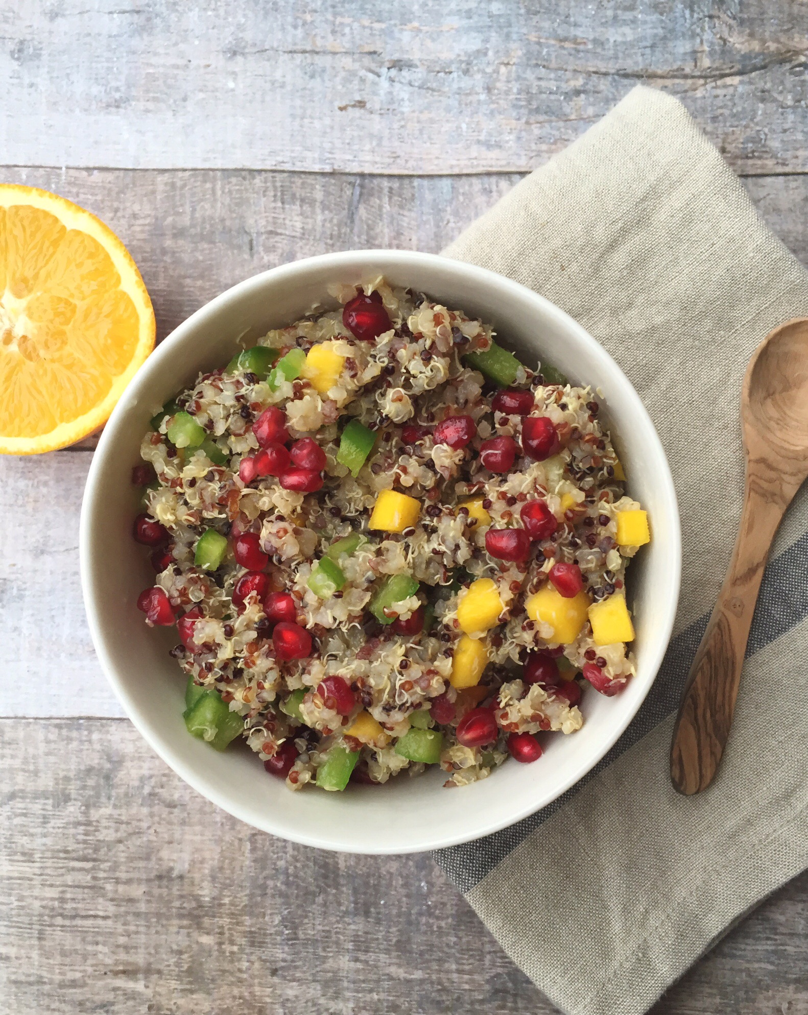 Warm Colorful Quinoa Salad