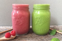 Very Cherry and Tropical Green Smoothie