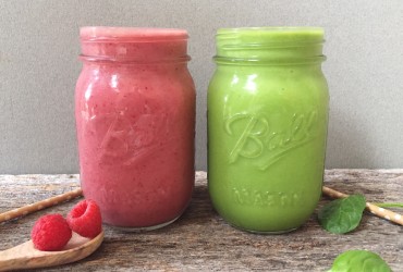 Very Cherry and Tropical Green Smoothie