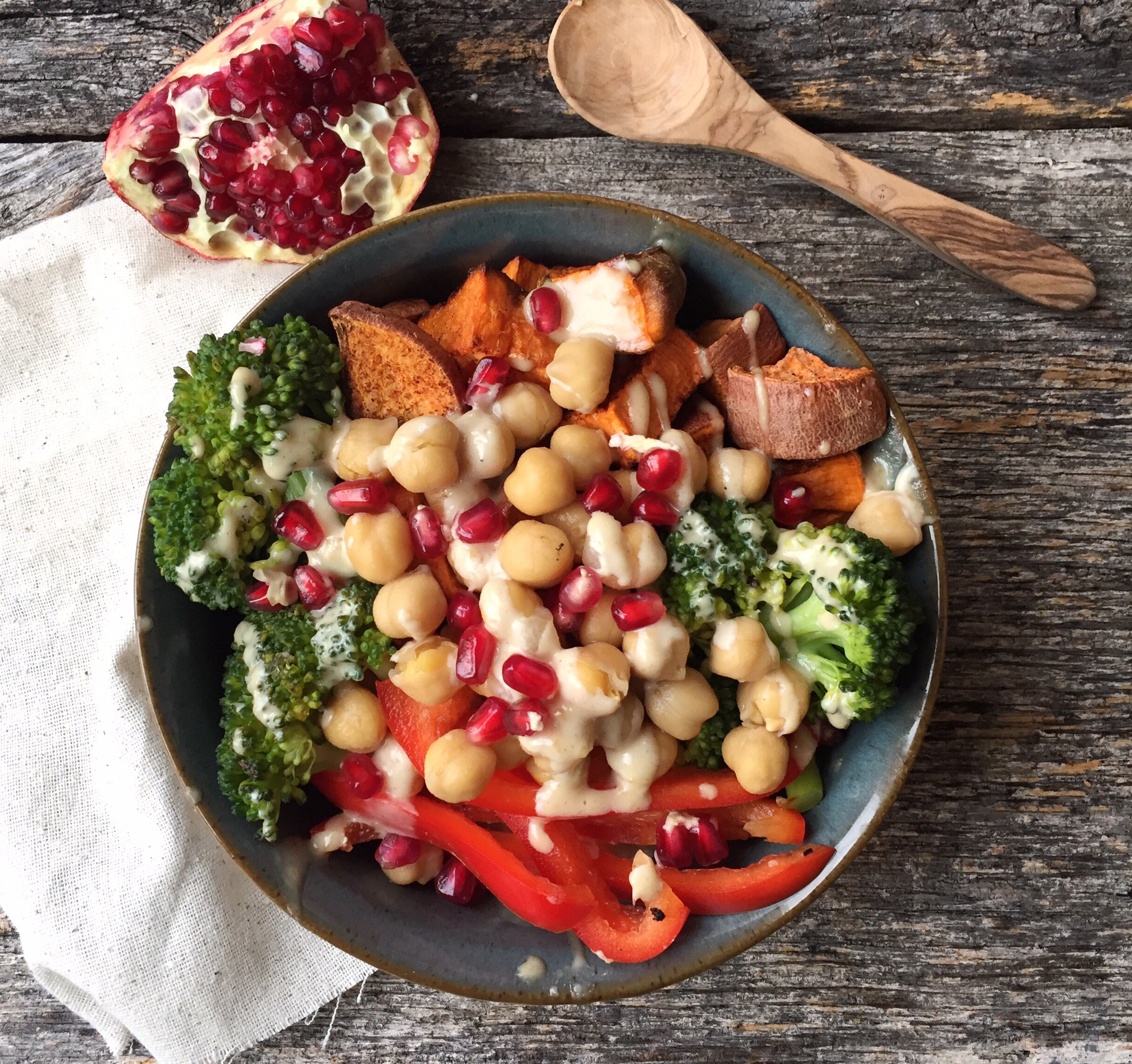 Protein Bowls with Salted Maple Tahini Sauce