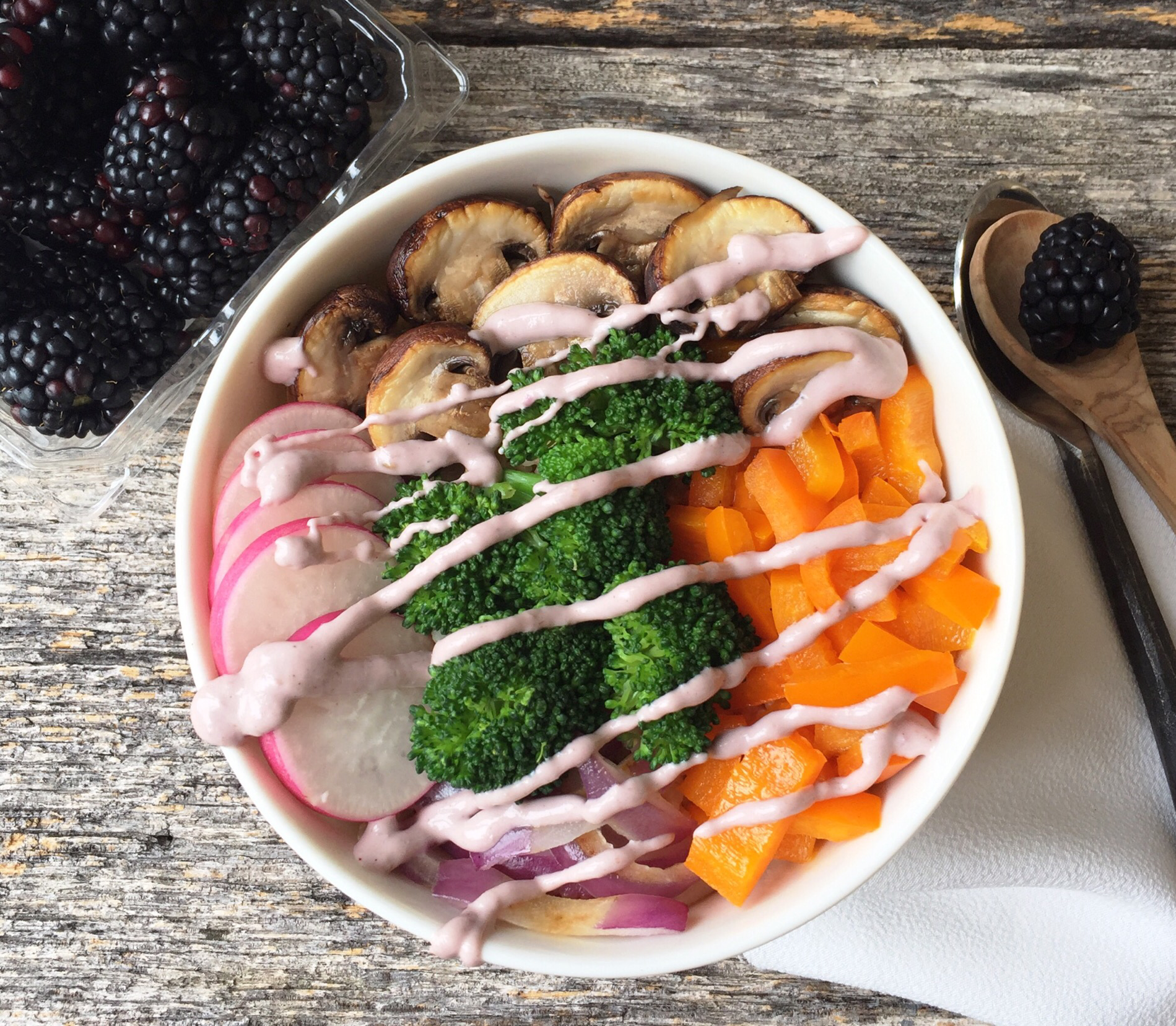 Balance Bowl with Blackberry Maple Tahini 