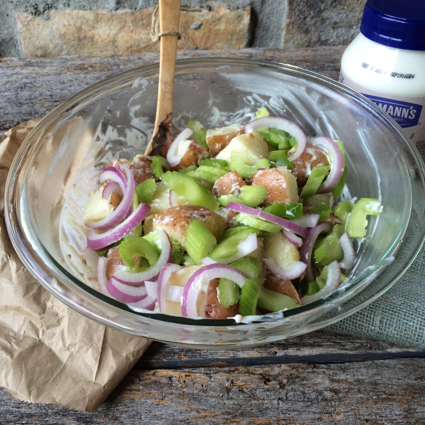 Loaded Red Skin Potato Salad