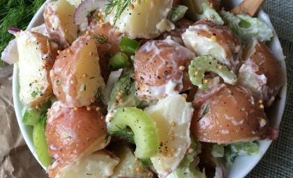 Loaded Red Skin Potato Salad