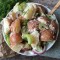 Sweet Pea + Savory Mushroom Salad