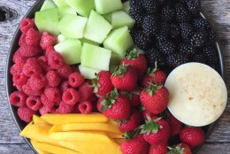 Rainbow Fruit with Pineapple Dip