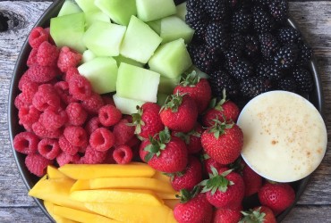 Rainbow Fruit with Pineapple Dip