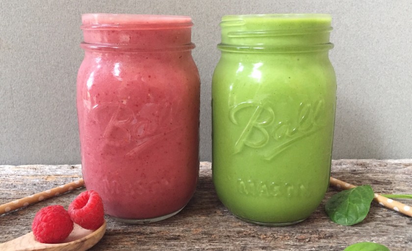 Very Cherry and Tropical Green Smoothie